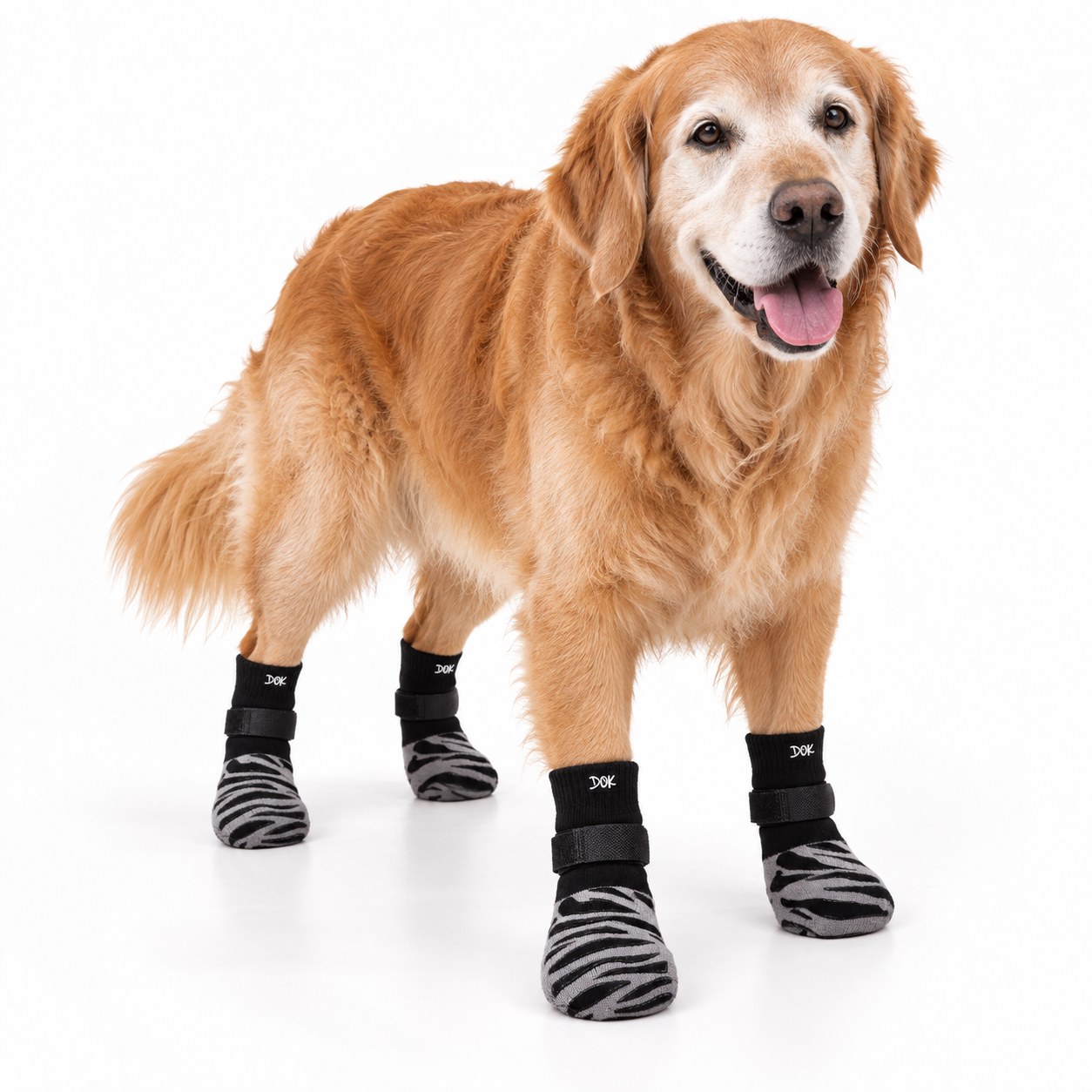 DOK TigerToes Non-Slip Dog Socks