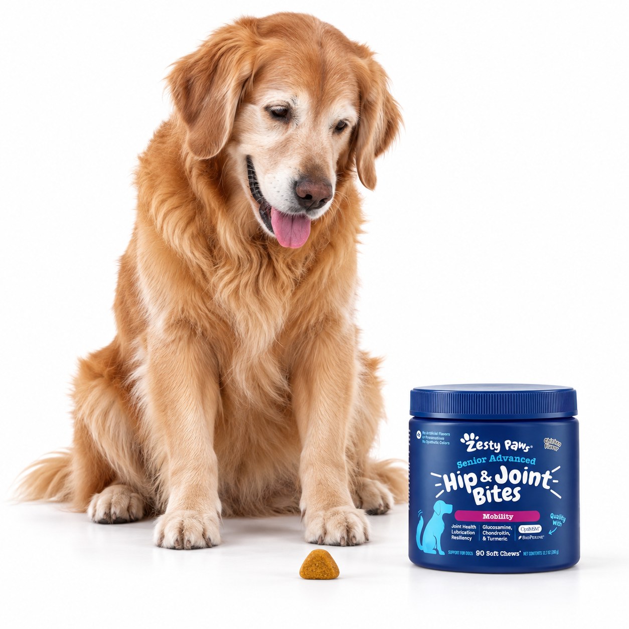 Zesty Paws Senior Advanced Hip & Joint Bites (Mobility)