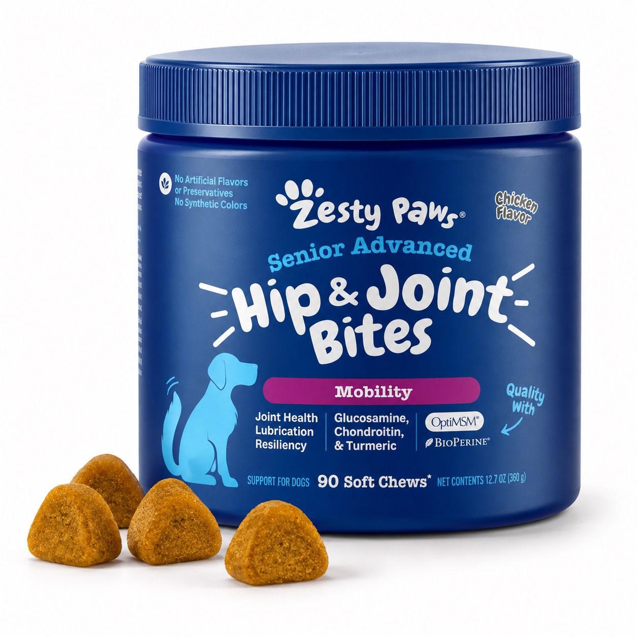 Zesty Paws Senior Advanced Hip & Joint Bites (Mobility), view 2