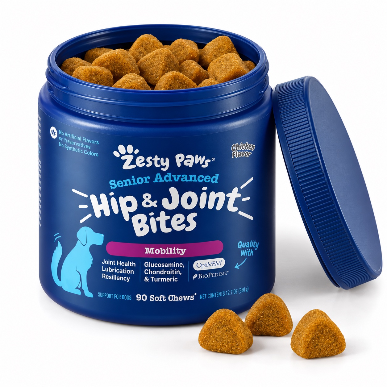 Zesty Paws Senior Advanced Hip & Joint Bites (Mobility), view 3